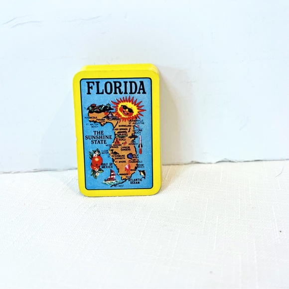 Other - Florida Vintage Collectors Novelty Miniature Deck of Cards with Case